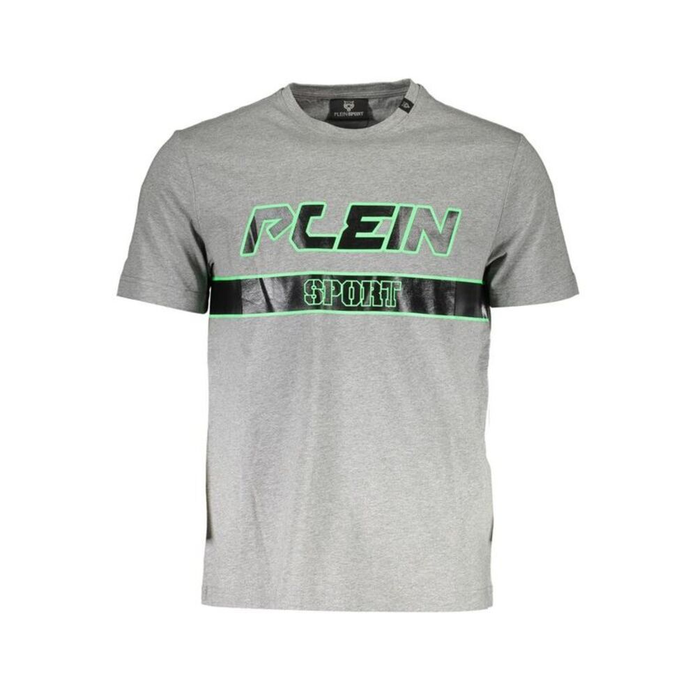 Plein Sport Grigio Cotton Men Men's T-Shirt